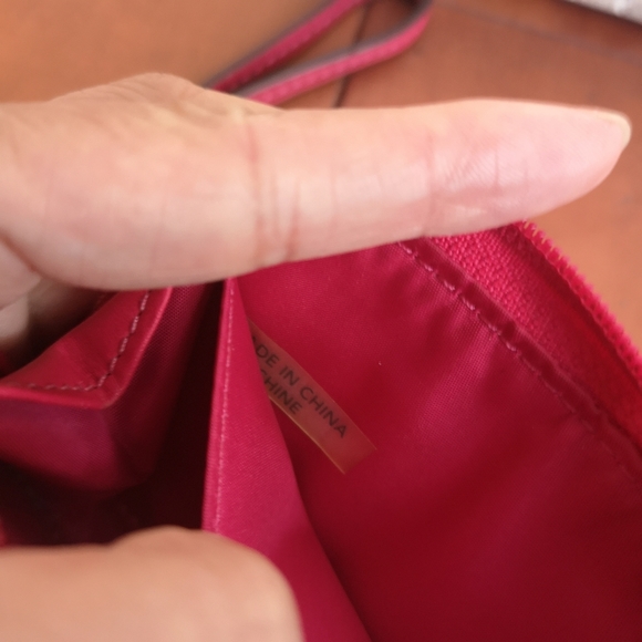 3 for$15 Coach Pink / Red Wristlet Floral Pattern 6" Long with Zipper Bag / - Picture 7 of 8